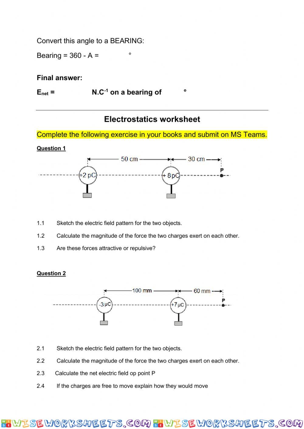 worksheet