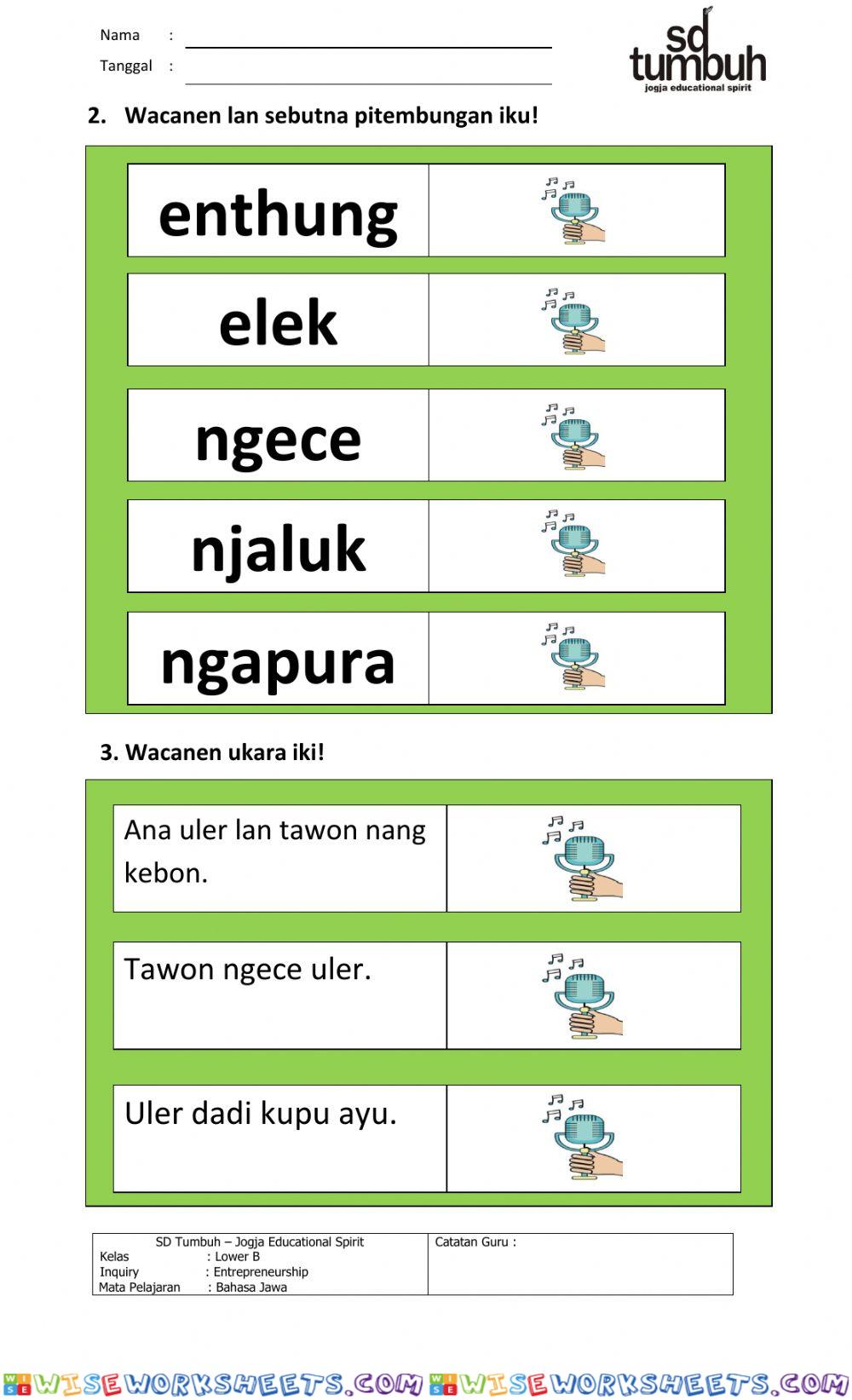 worksheet