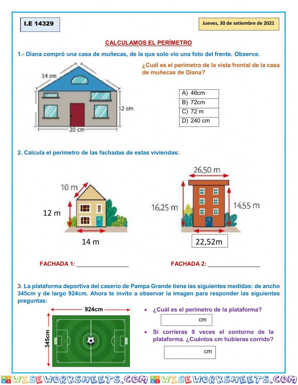 Calcular el Perimetro