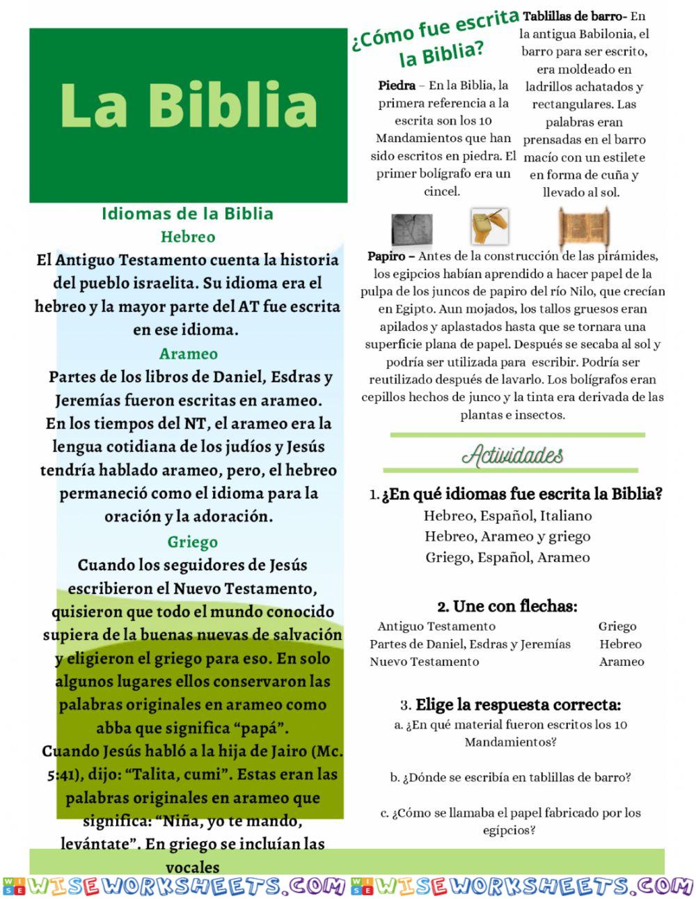 La Biblia