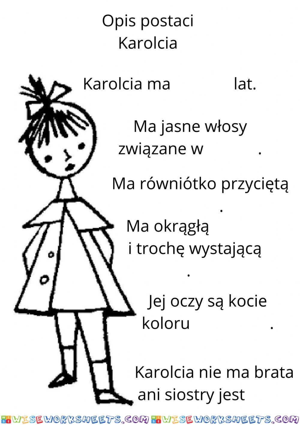 Opis karolci