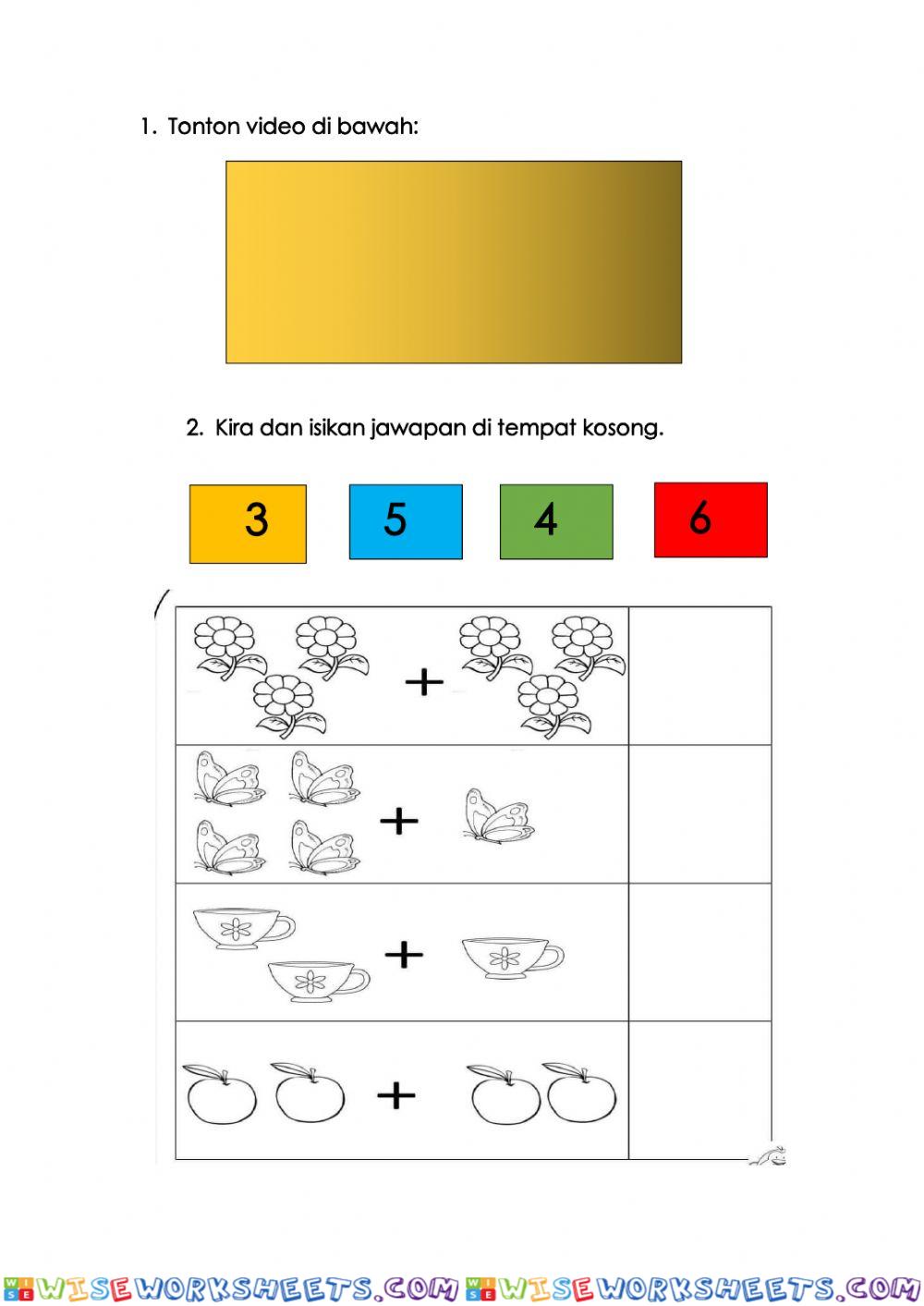 Matematik ppki tahun 1- operasi tambah