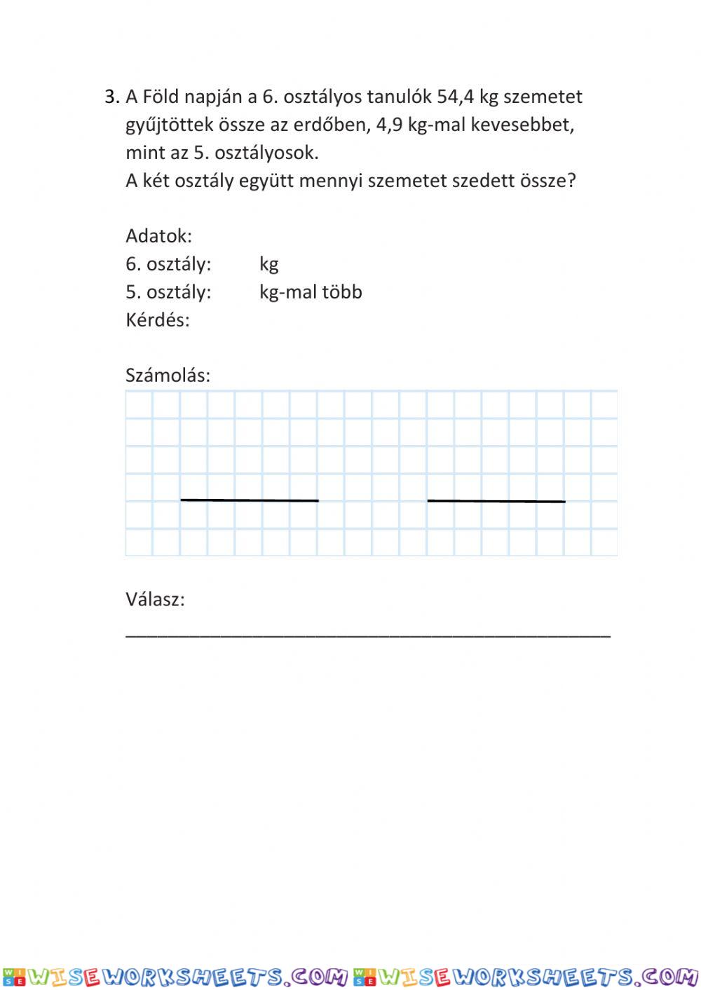 worksheet