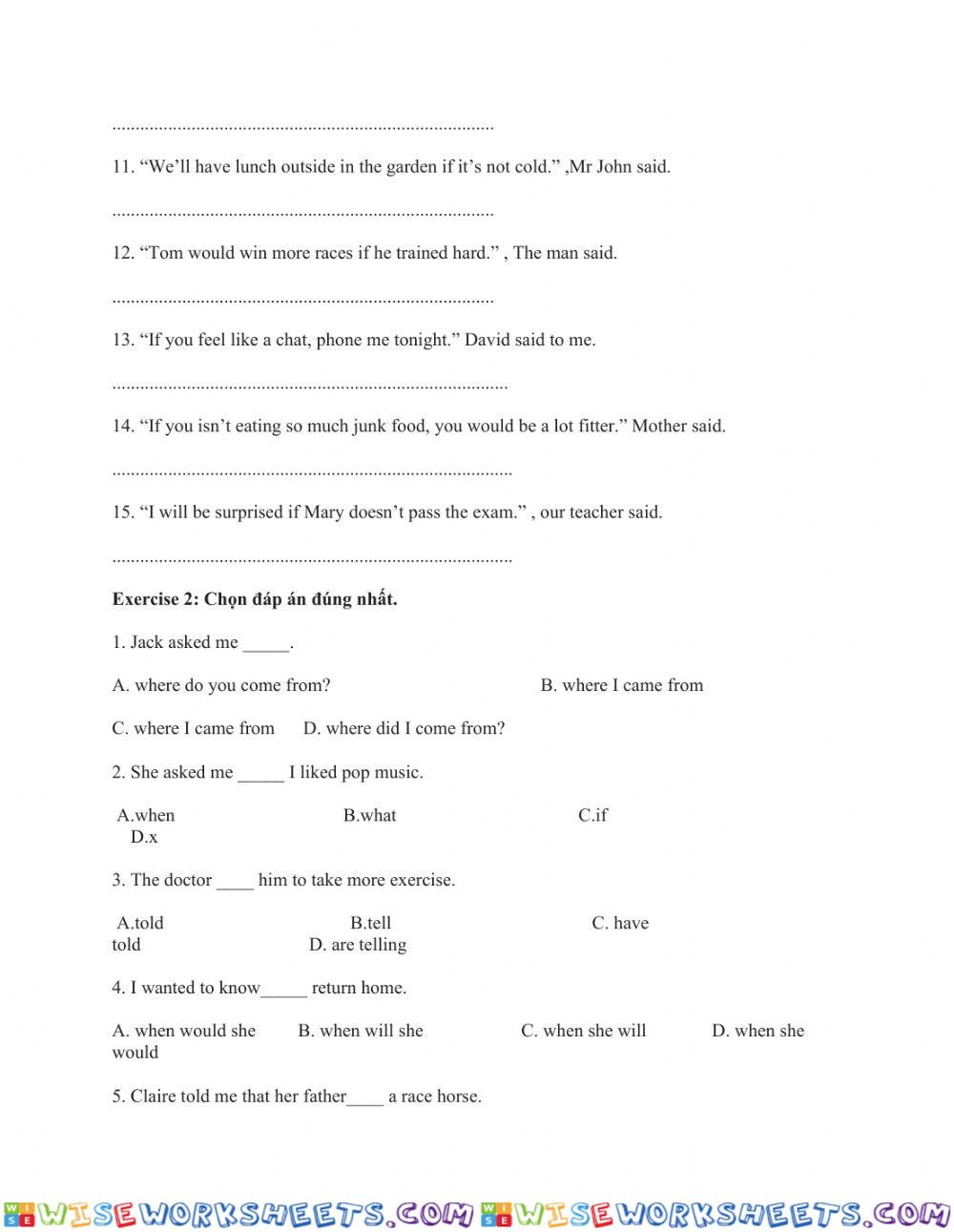 worksheet