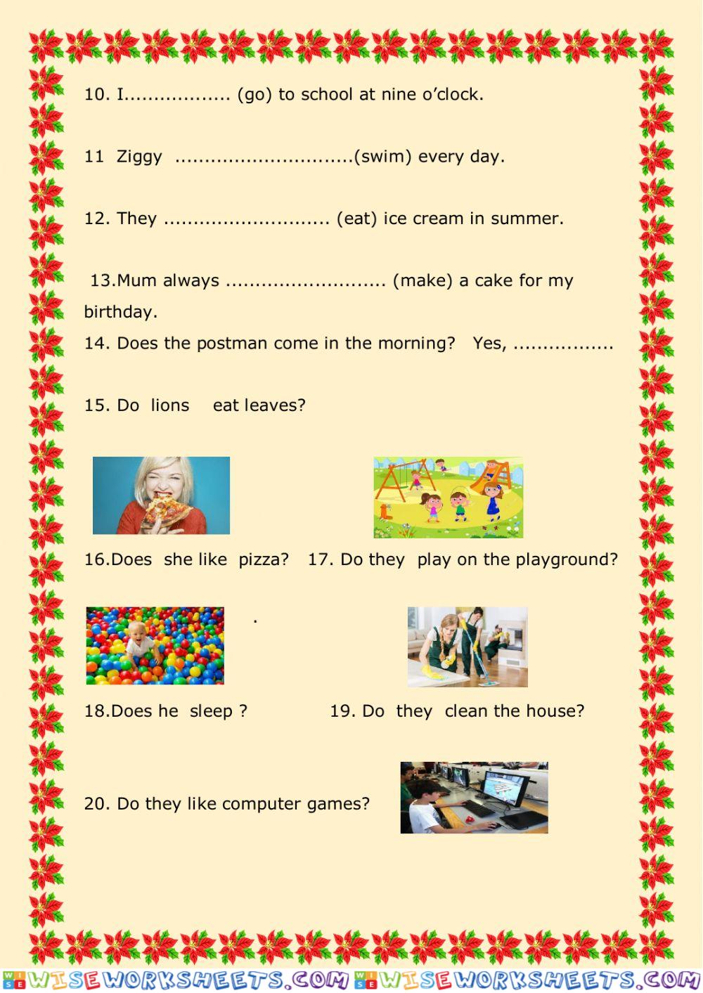 worksheet