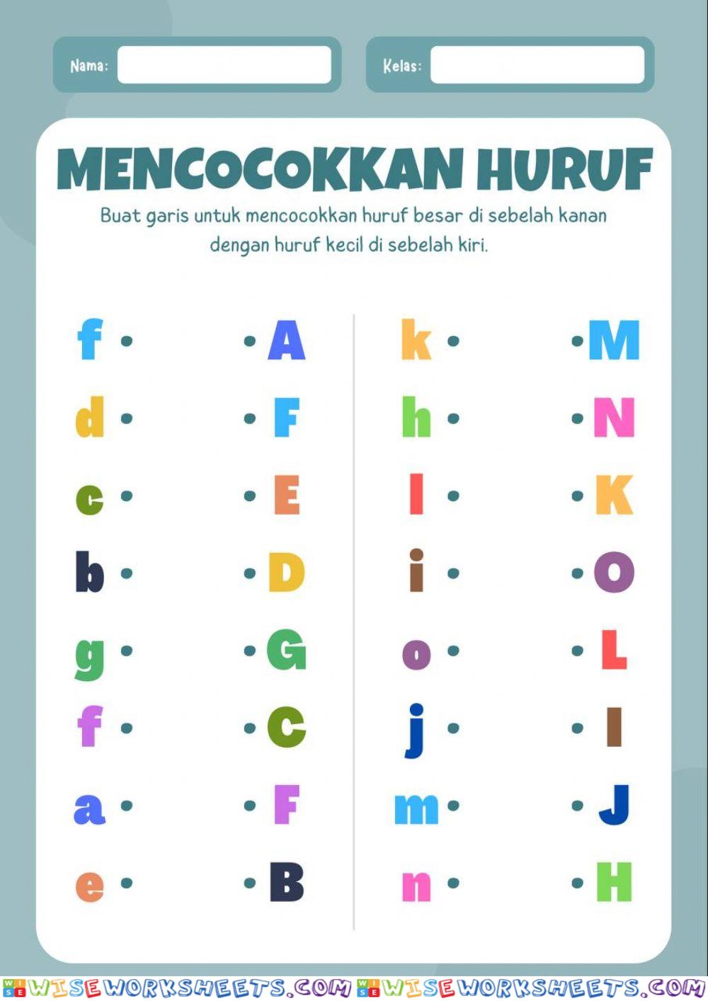 Mencocokkan Huruf