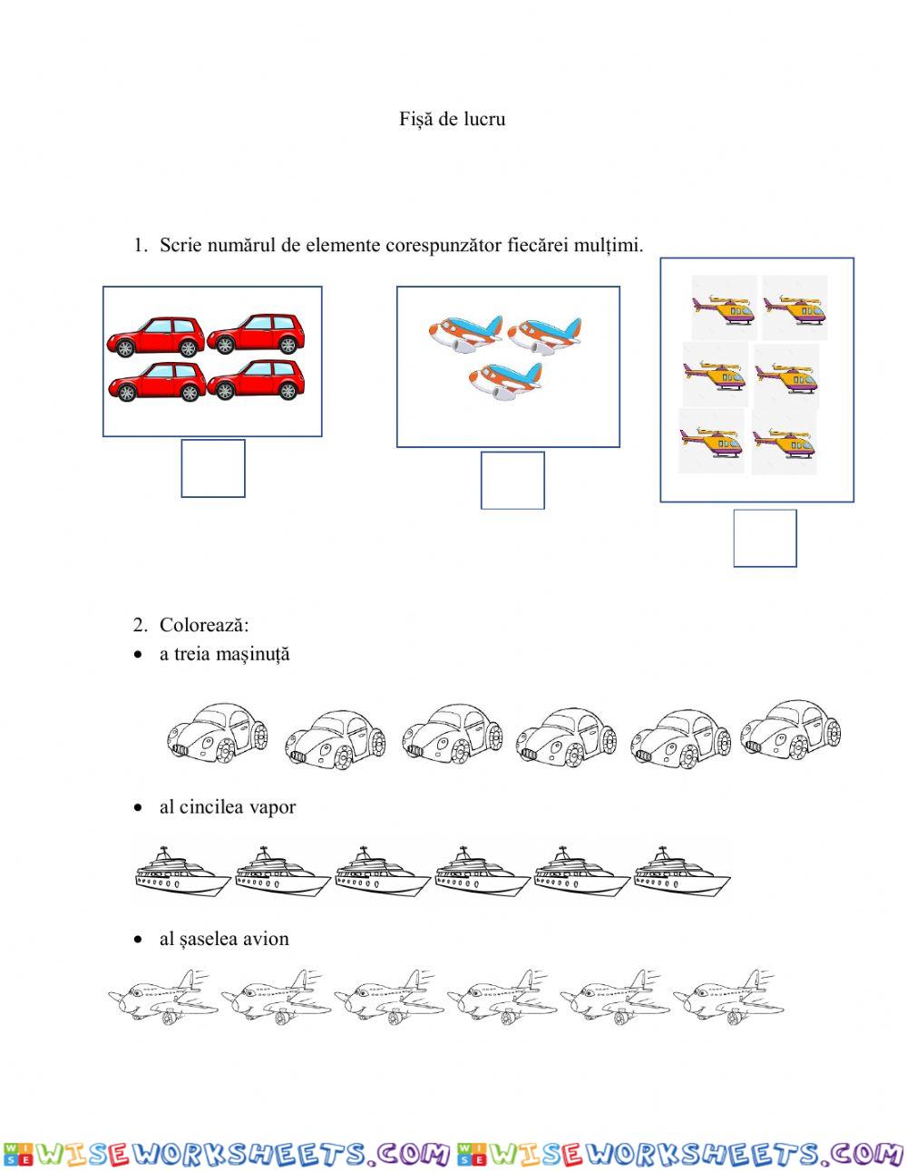 Numerele 1-6