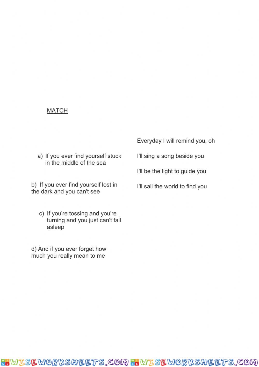 worksheet
