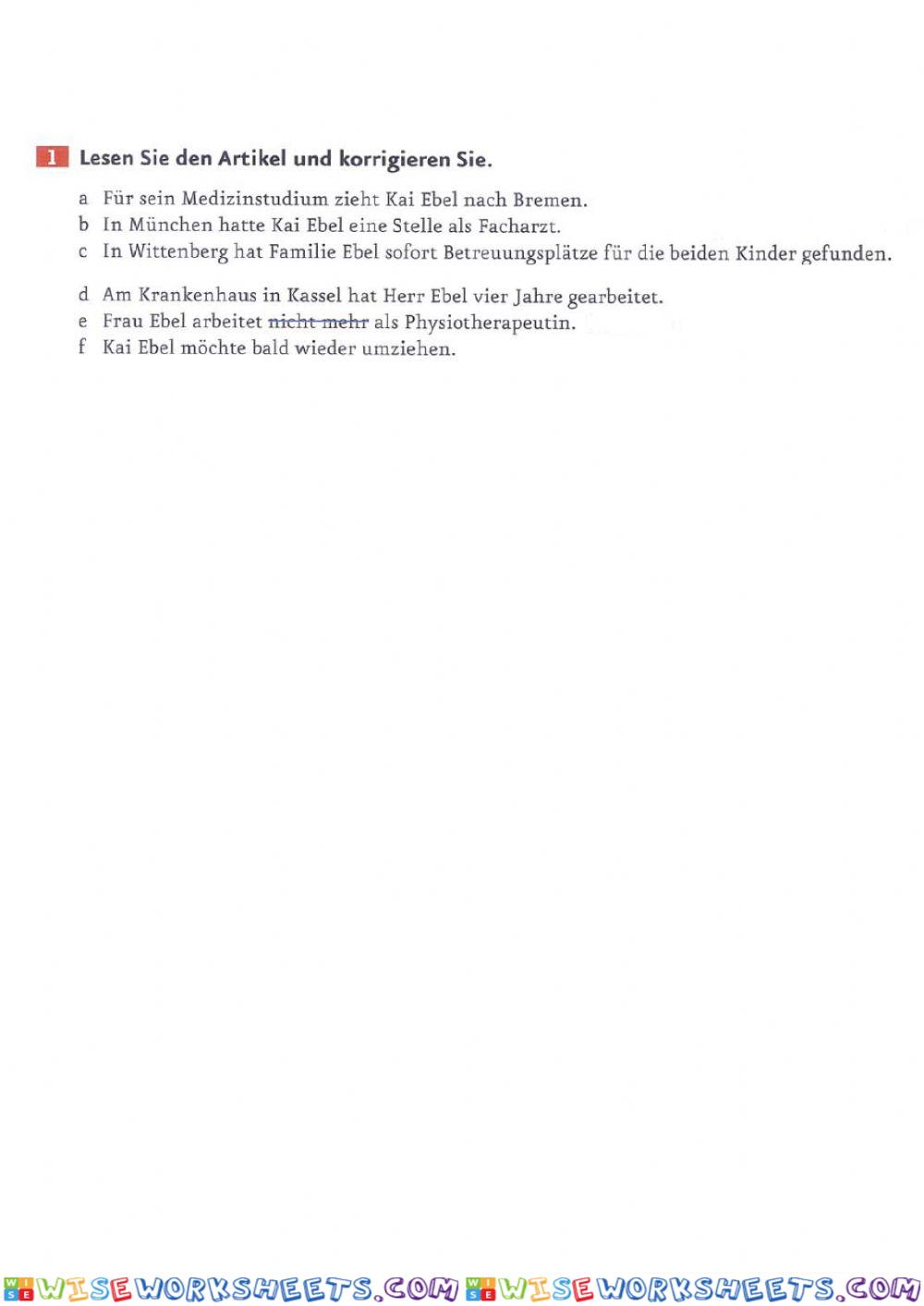 worksheet