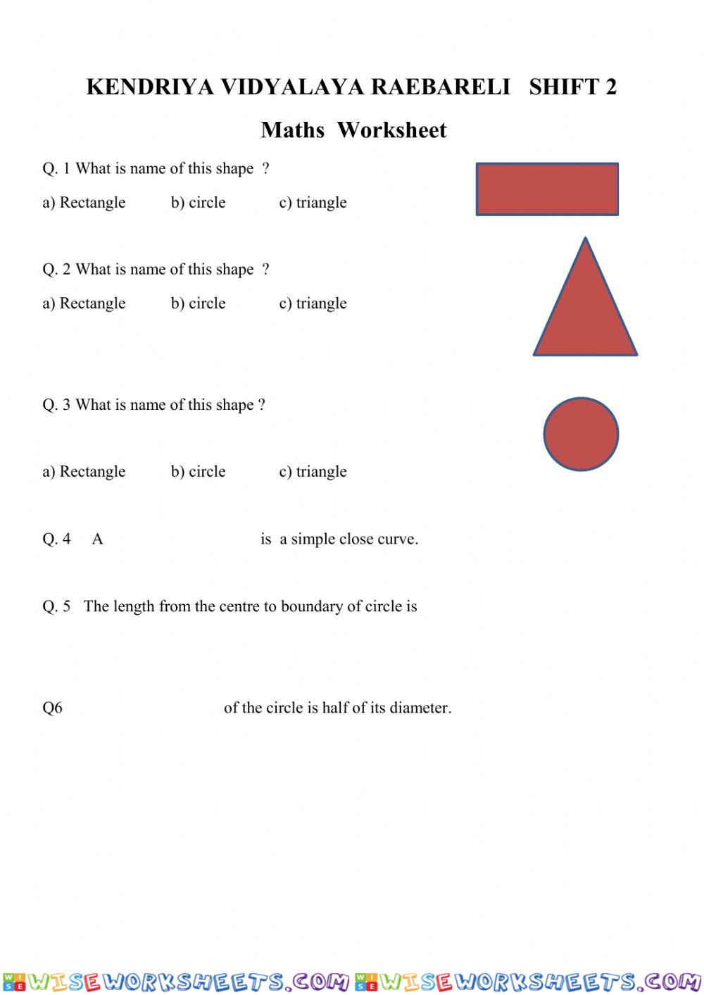Worksheet