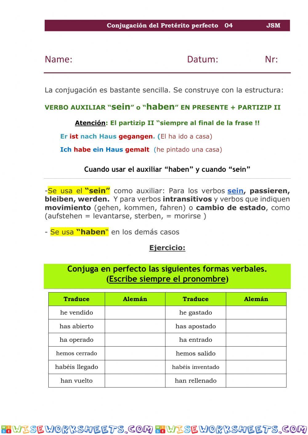 Conjugacion en perfecto 04