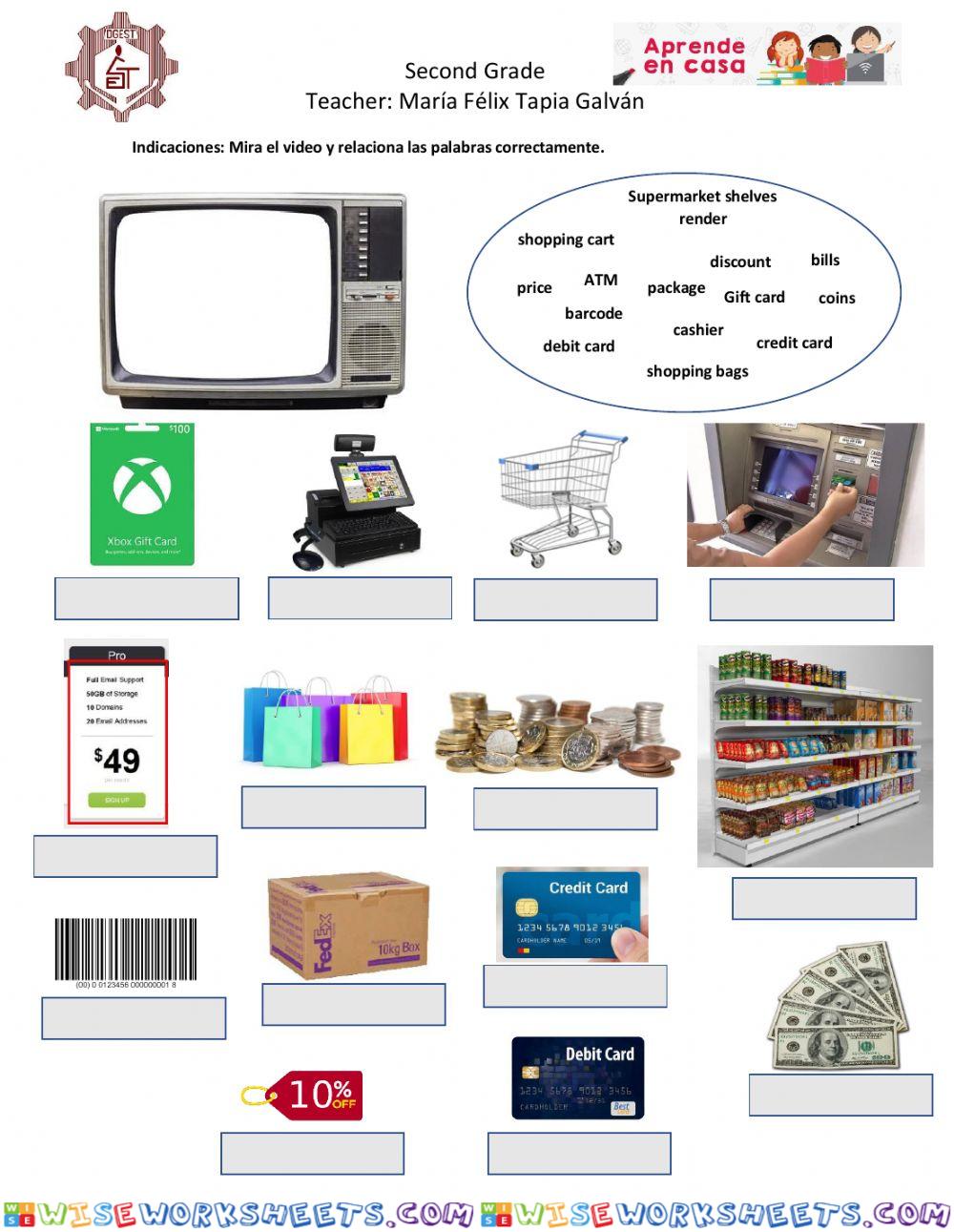 Shopping vocabulary