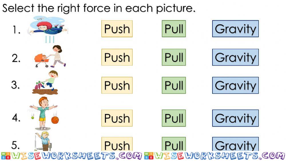 Forces (Gravity, Push, and Pull)