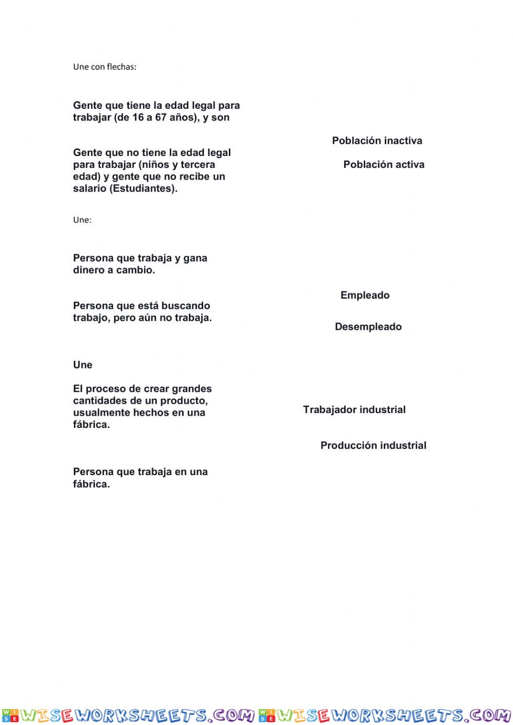 Economía vocabulario