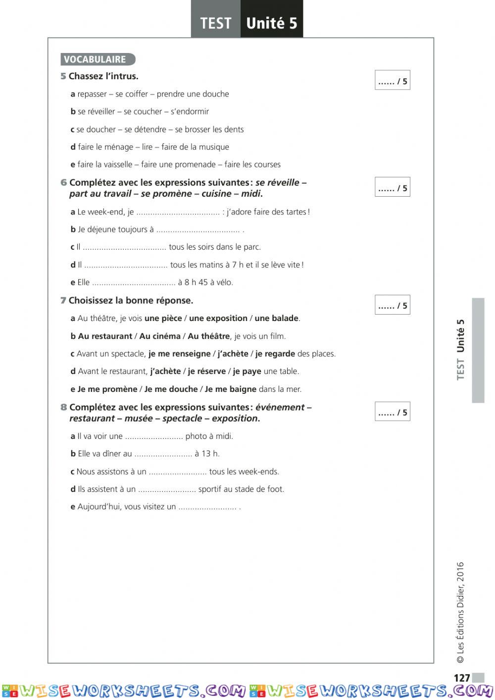 worksheet