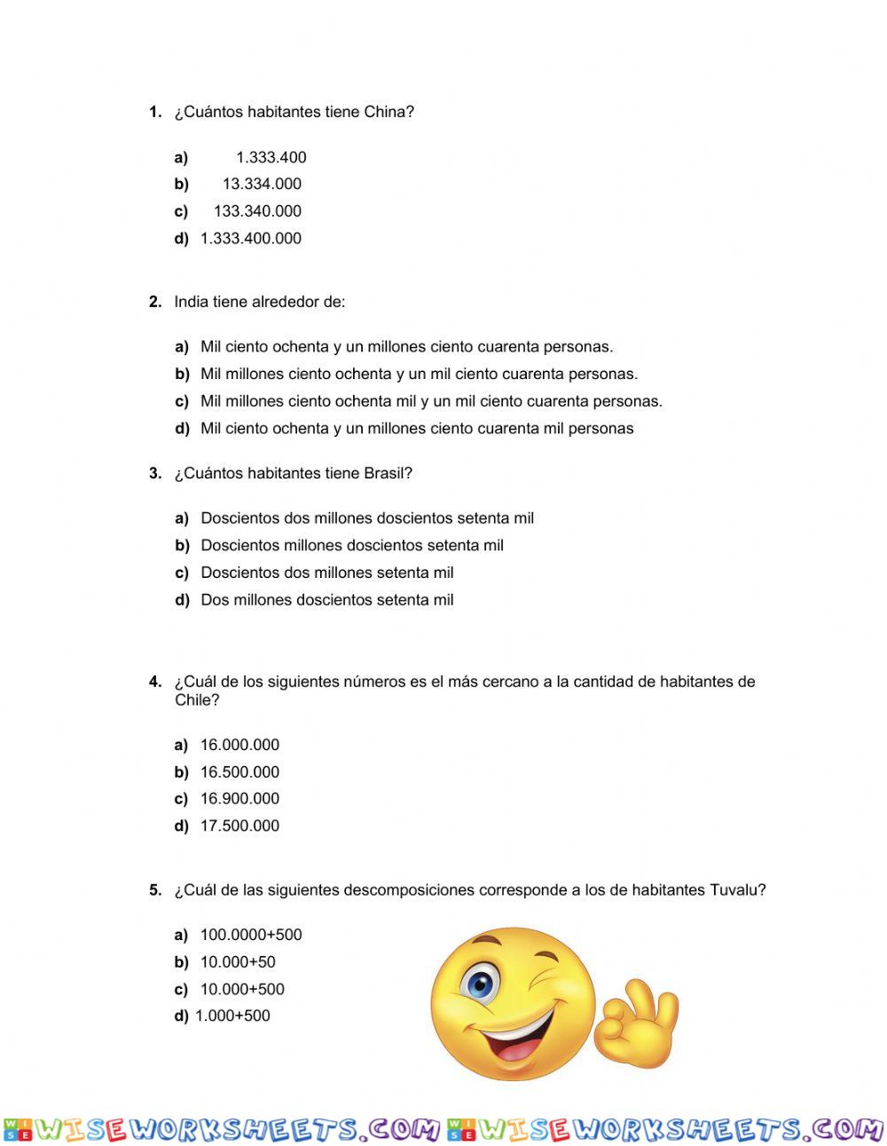 worksheet