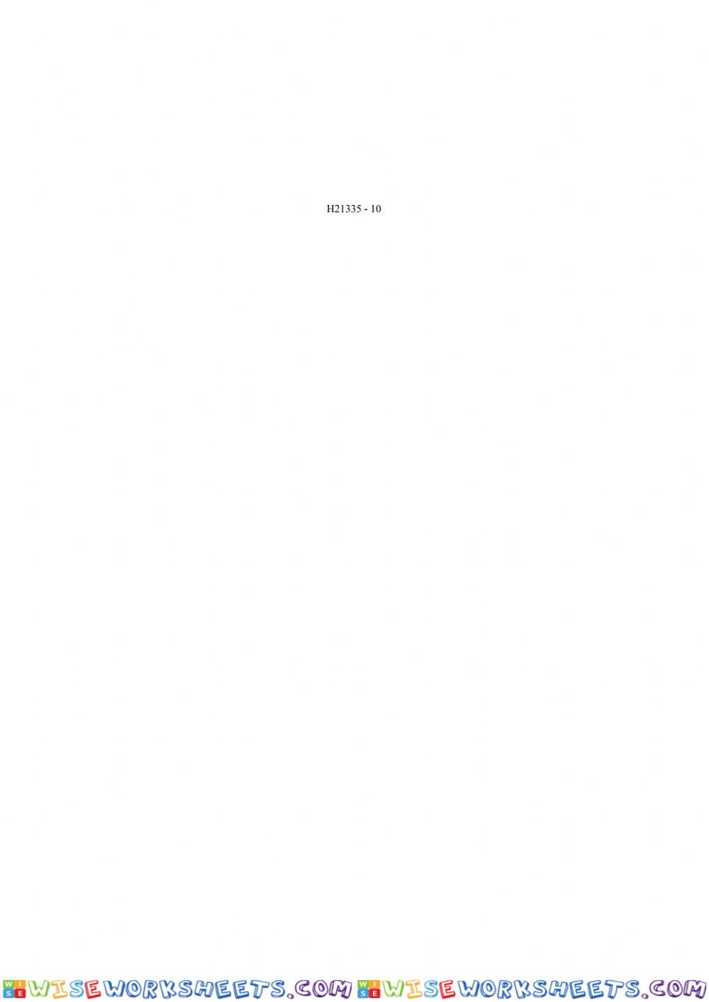 worksheet