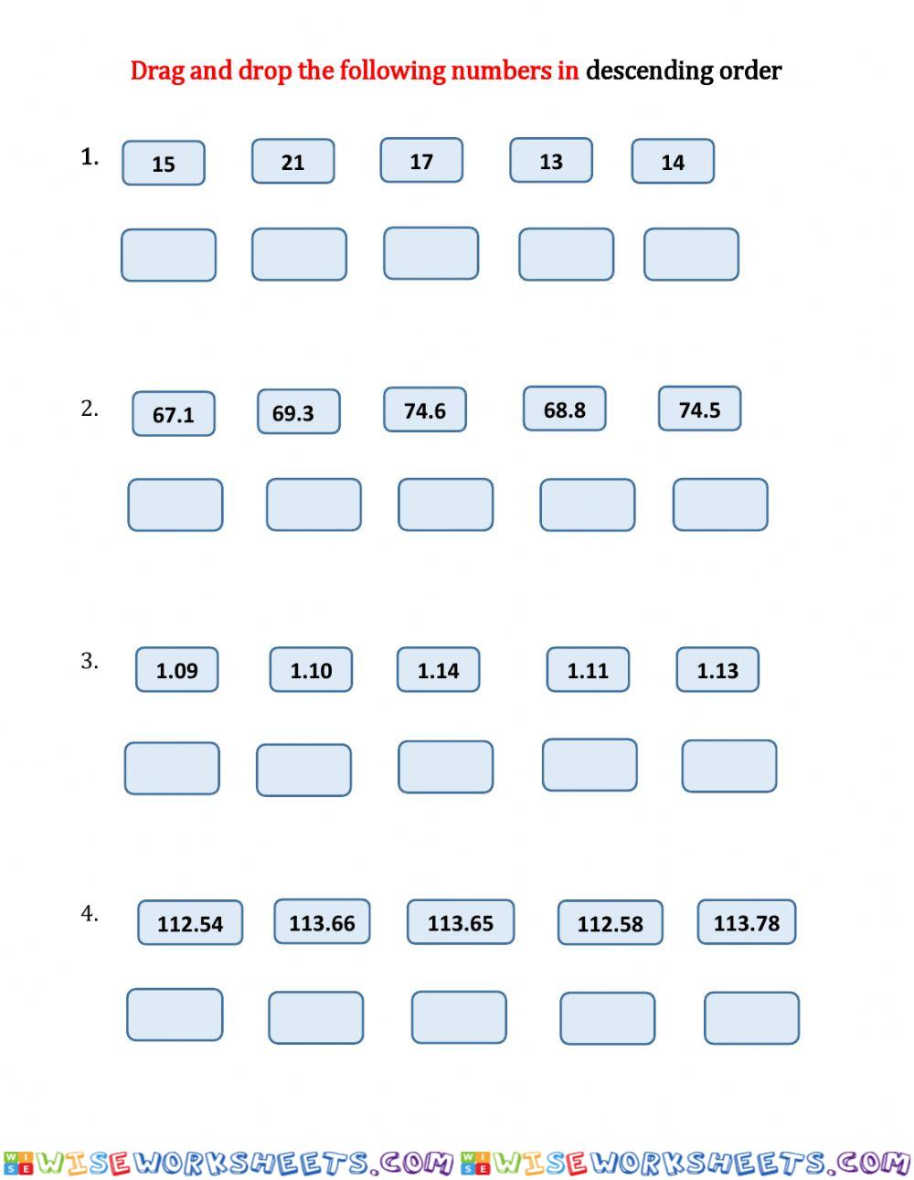 Descending Order