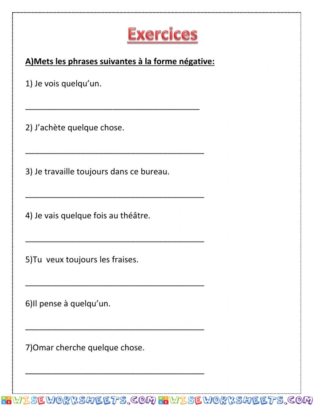 La négation