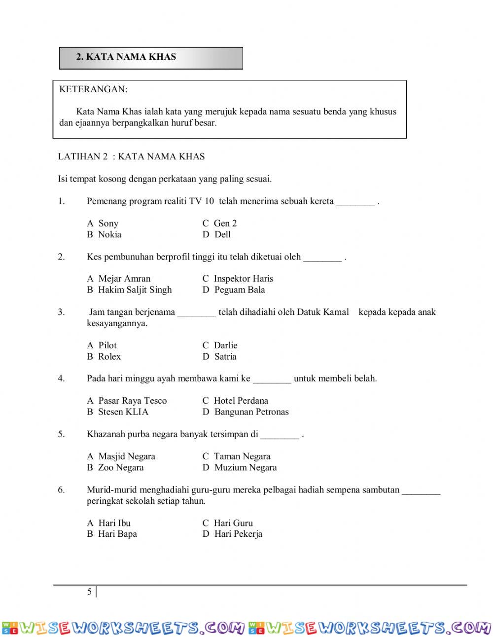 worksheet