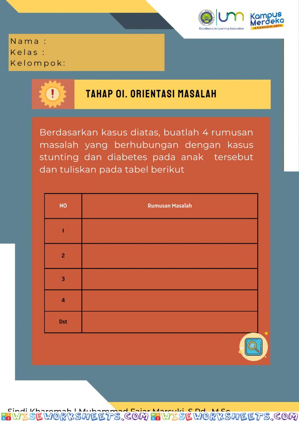 LKPD Orientasi Masalah Diabetes