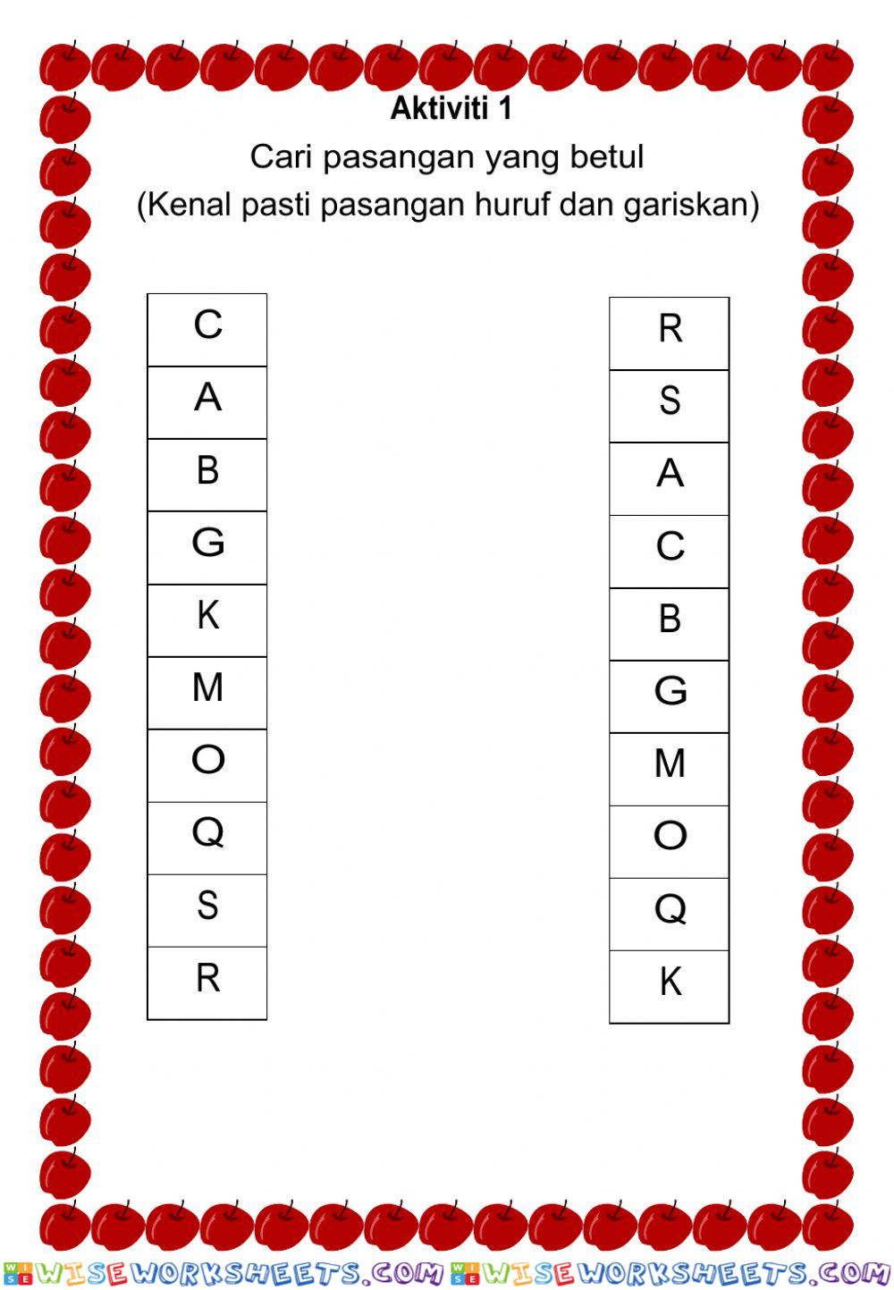 Padankan huruf yang sama