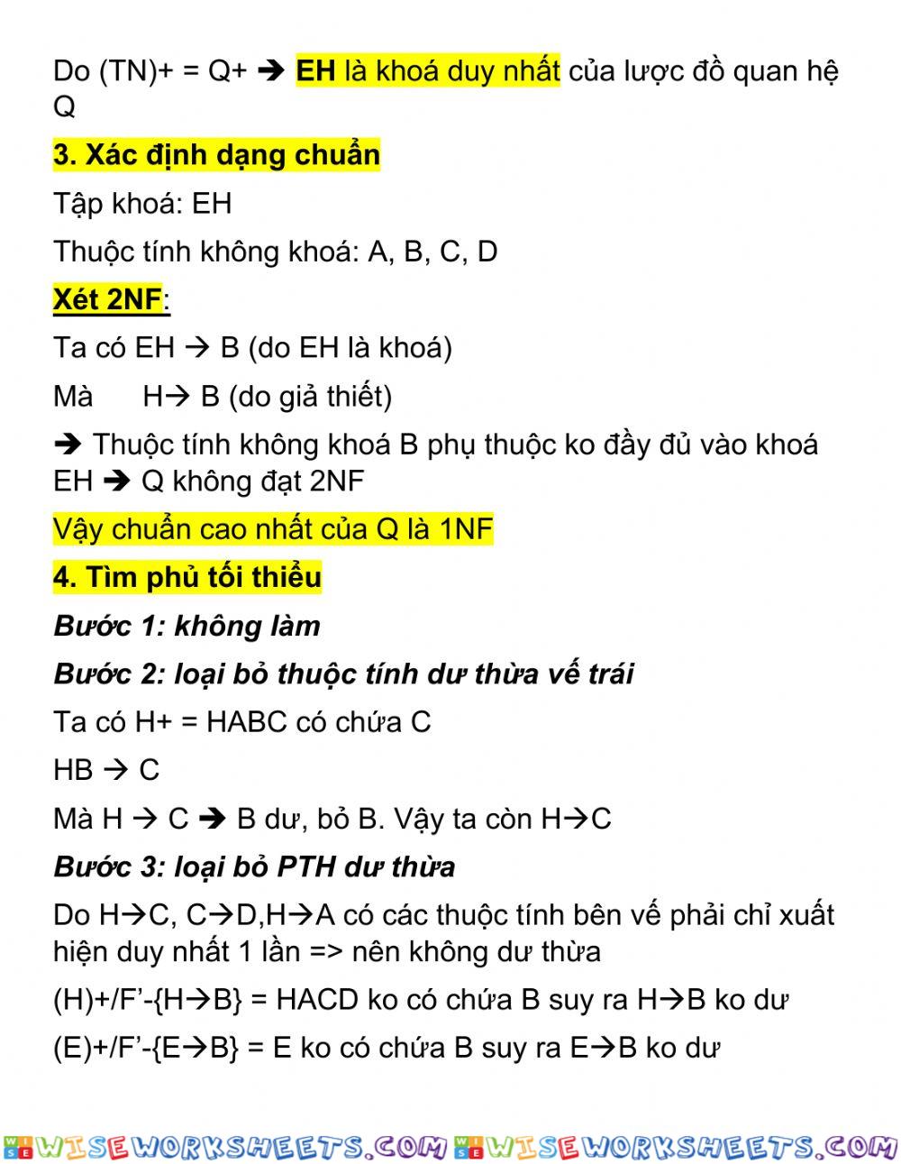 worksheet