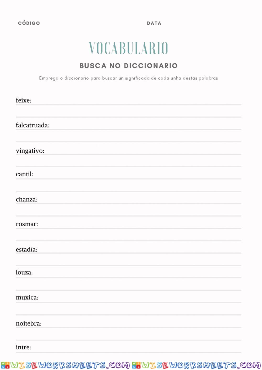 Vocabulario