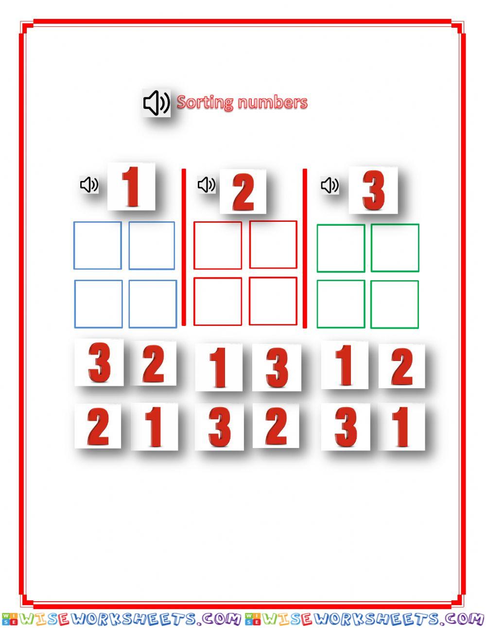 Sorting numbers - 1,2,3 - Neo, DC