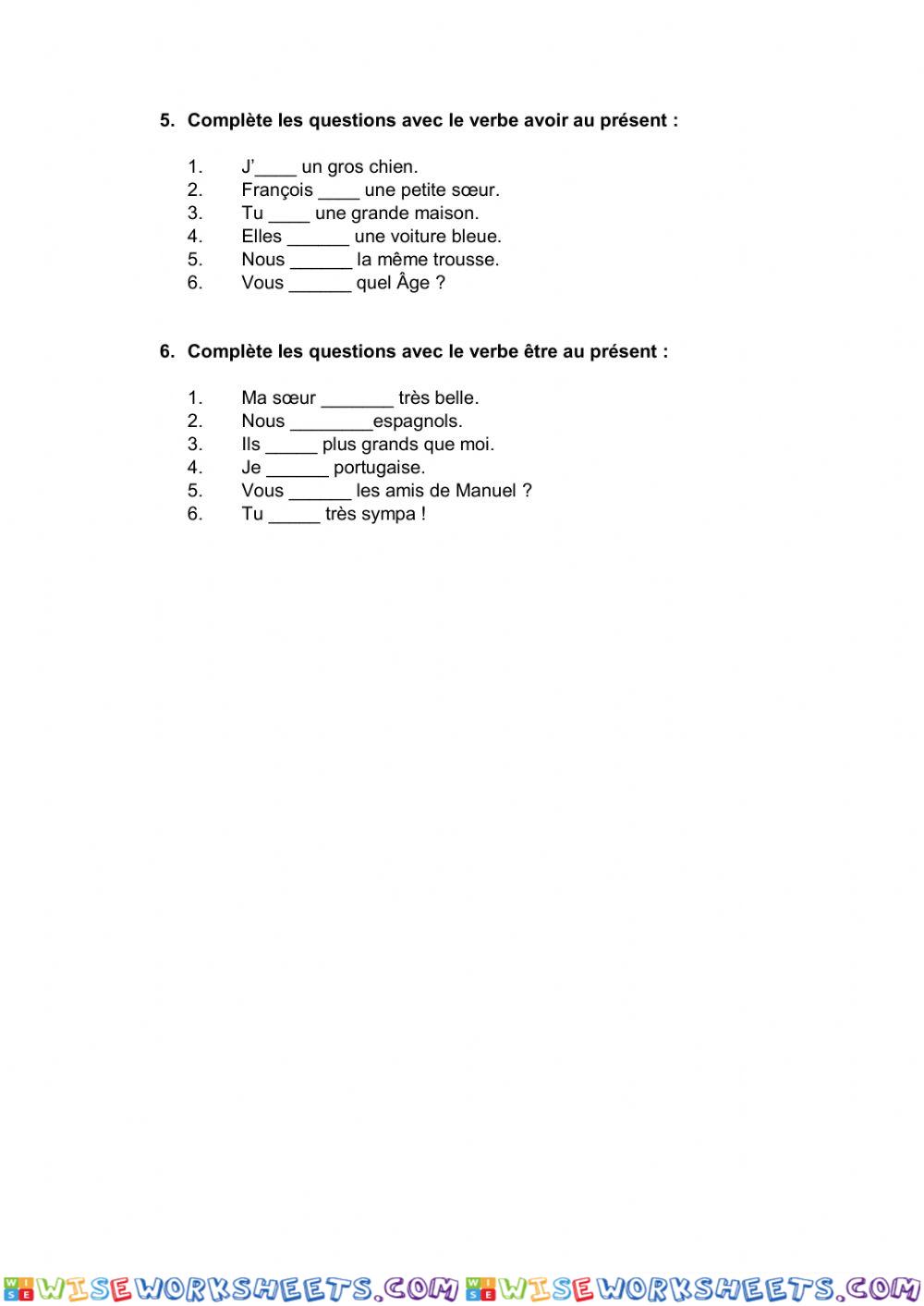 worksheet