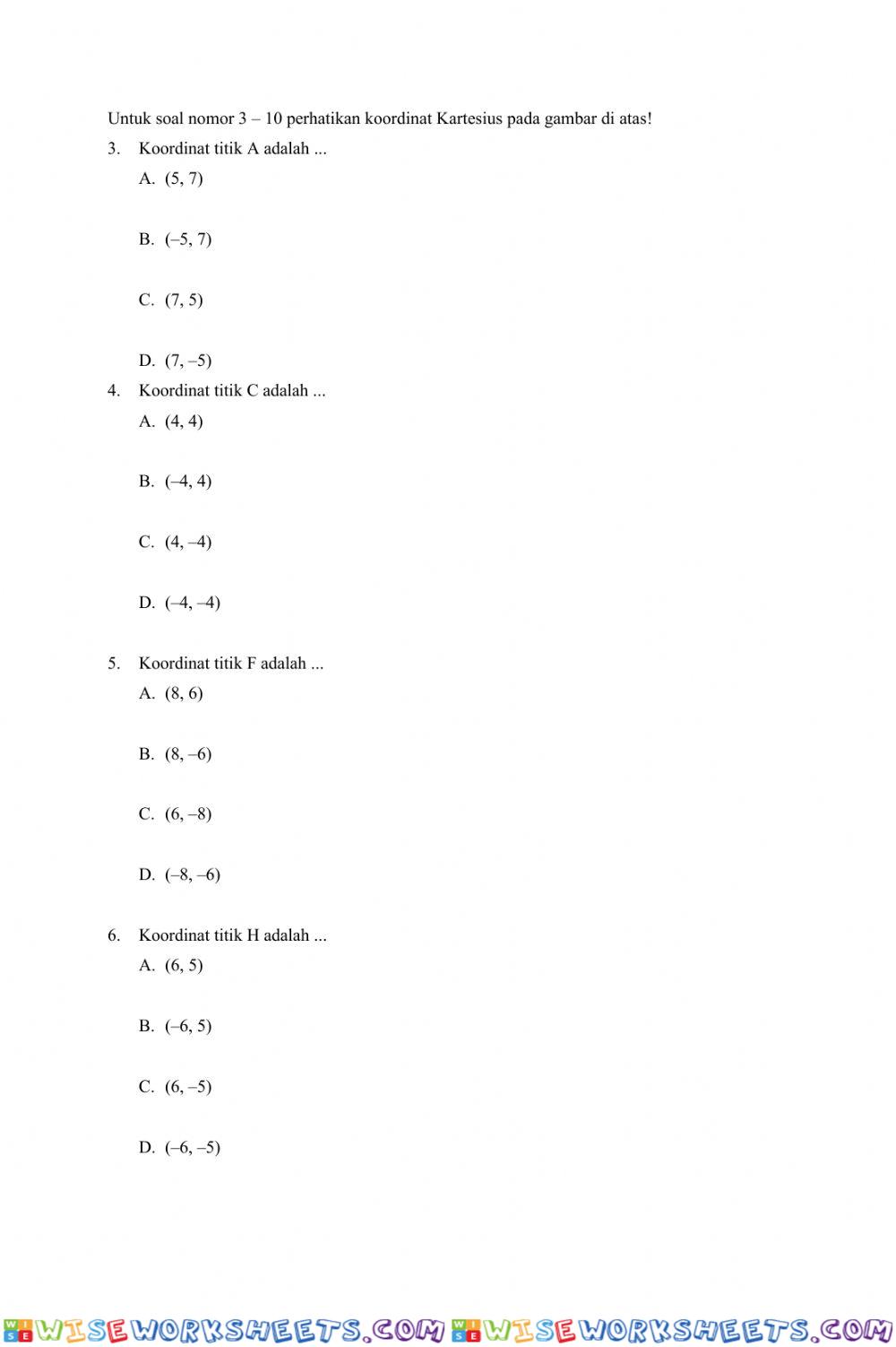 worksheet