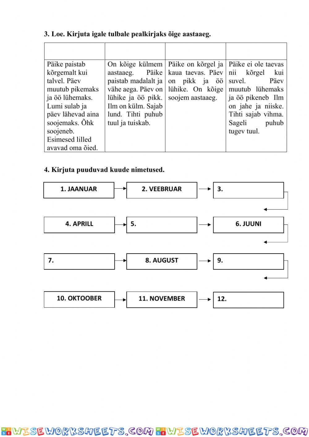 worksheet