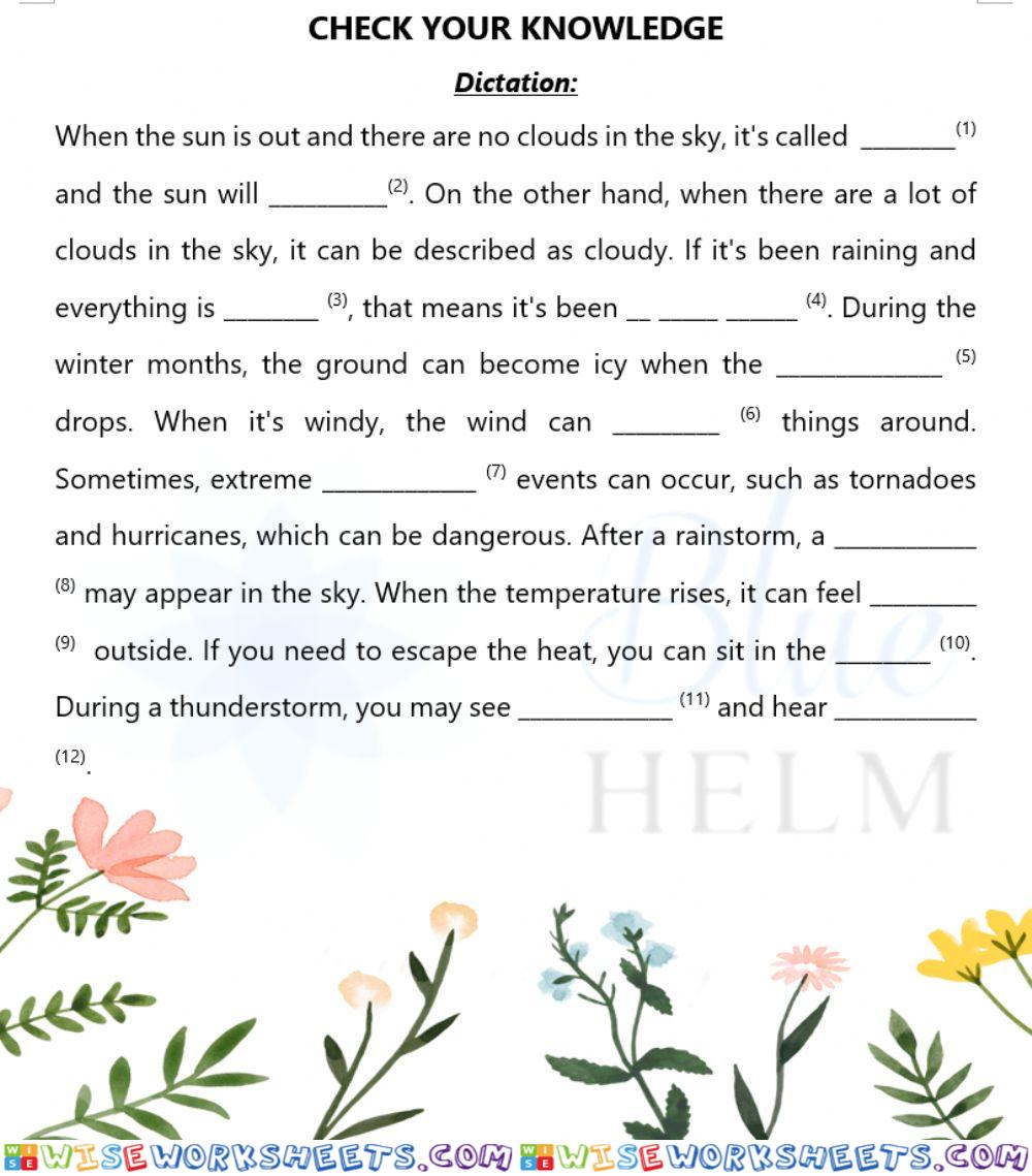 worksheet