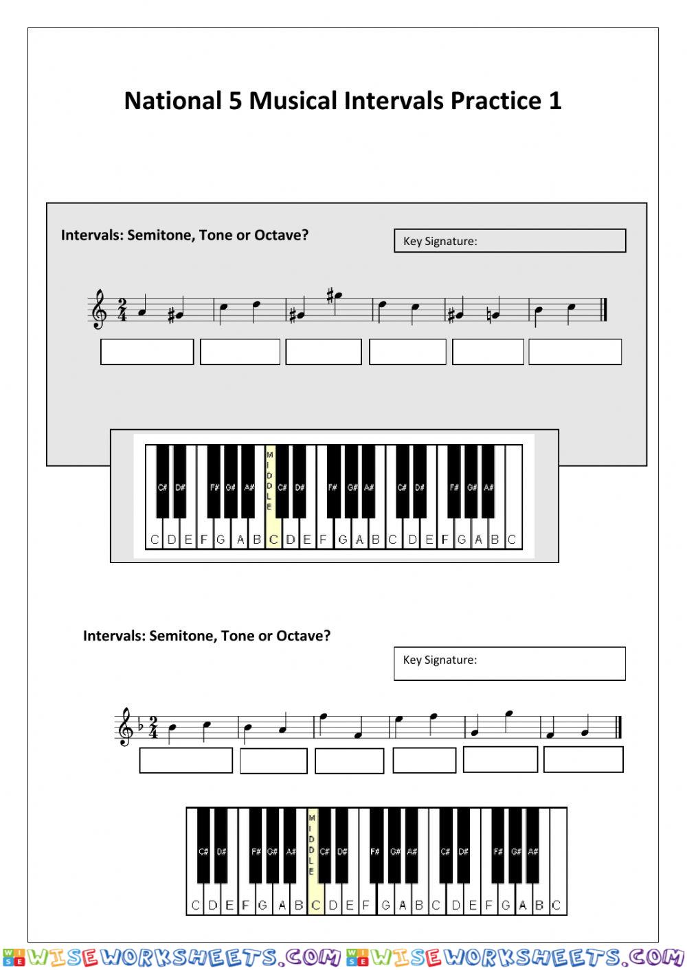 N5 Music Intervals