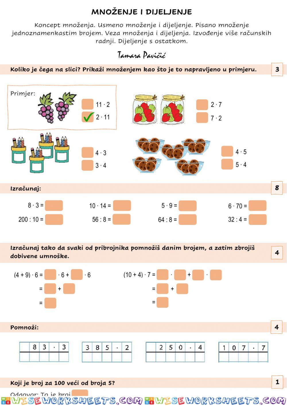 worksheet