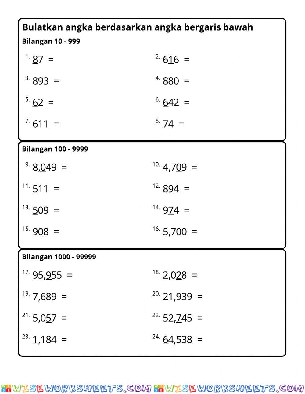 worksheet