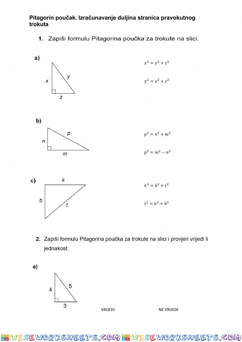 worksheet