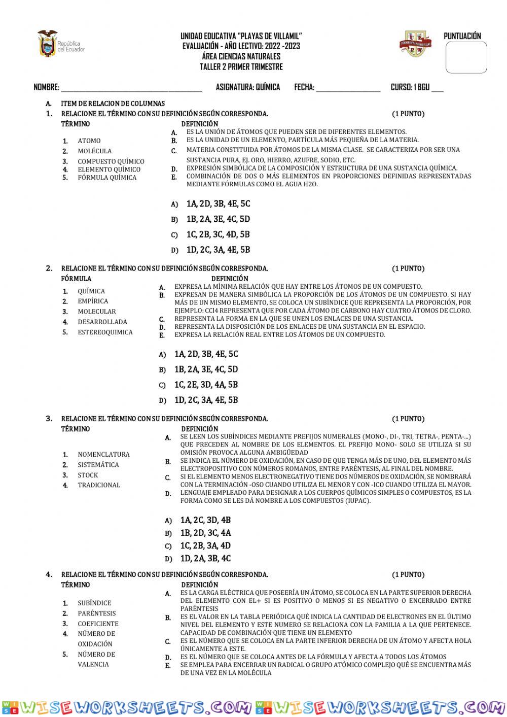 Tabla periodica