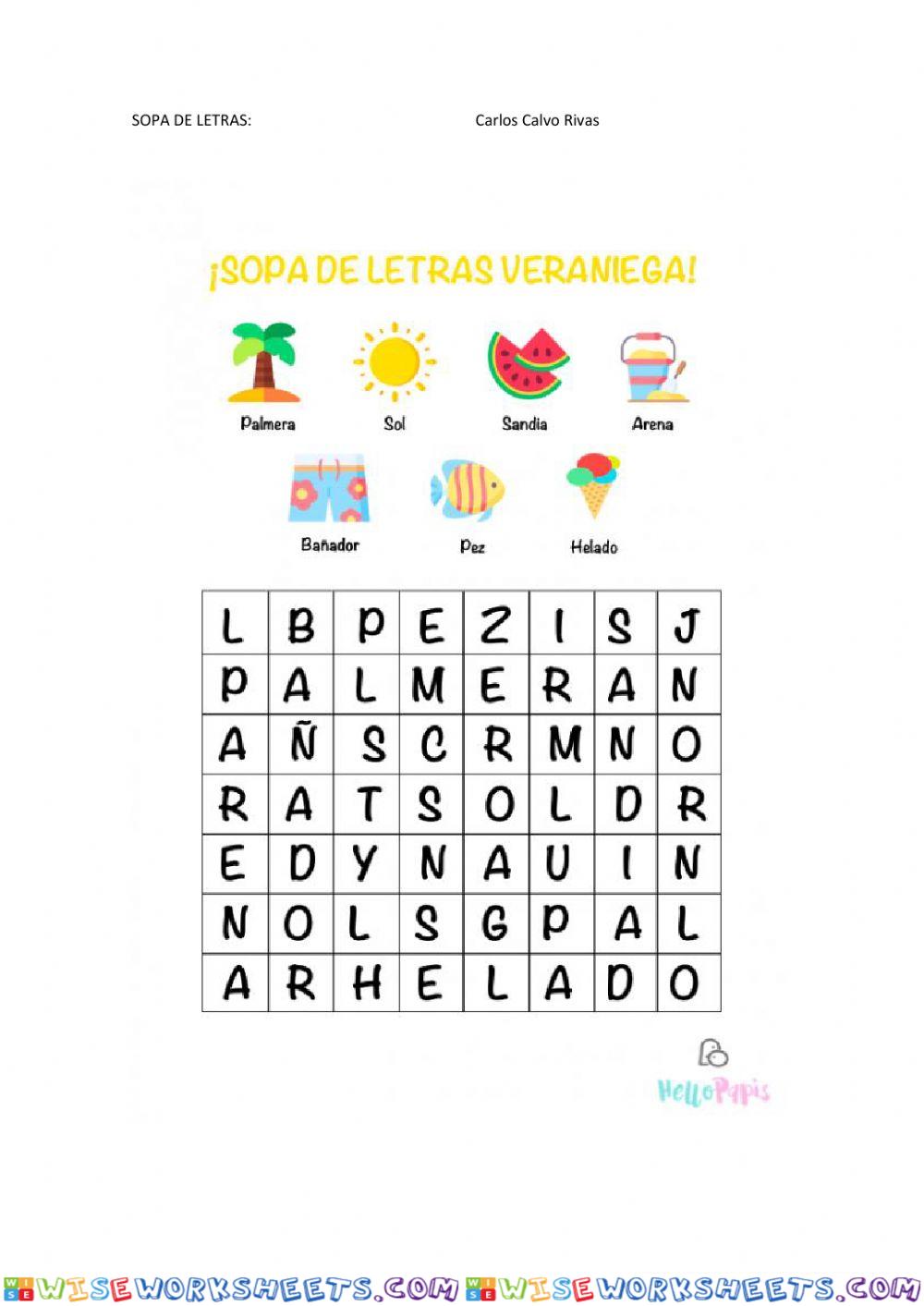 Sopa de letras