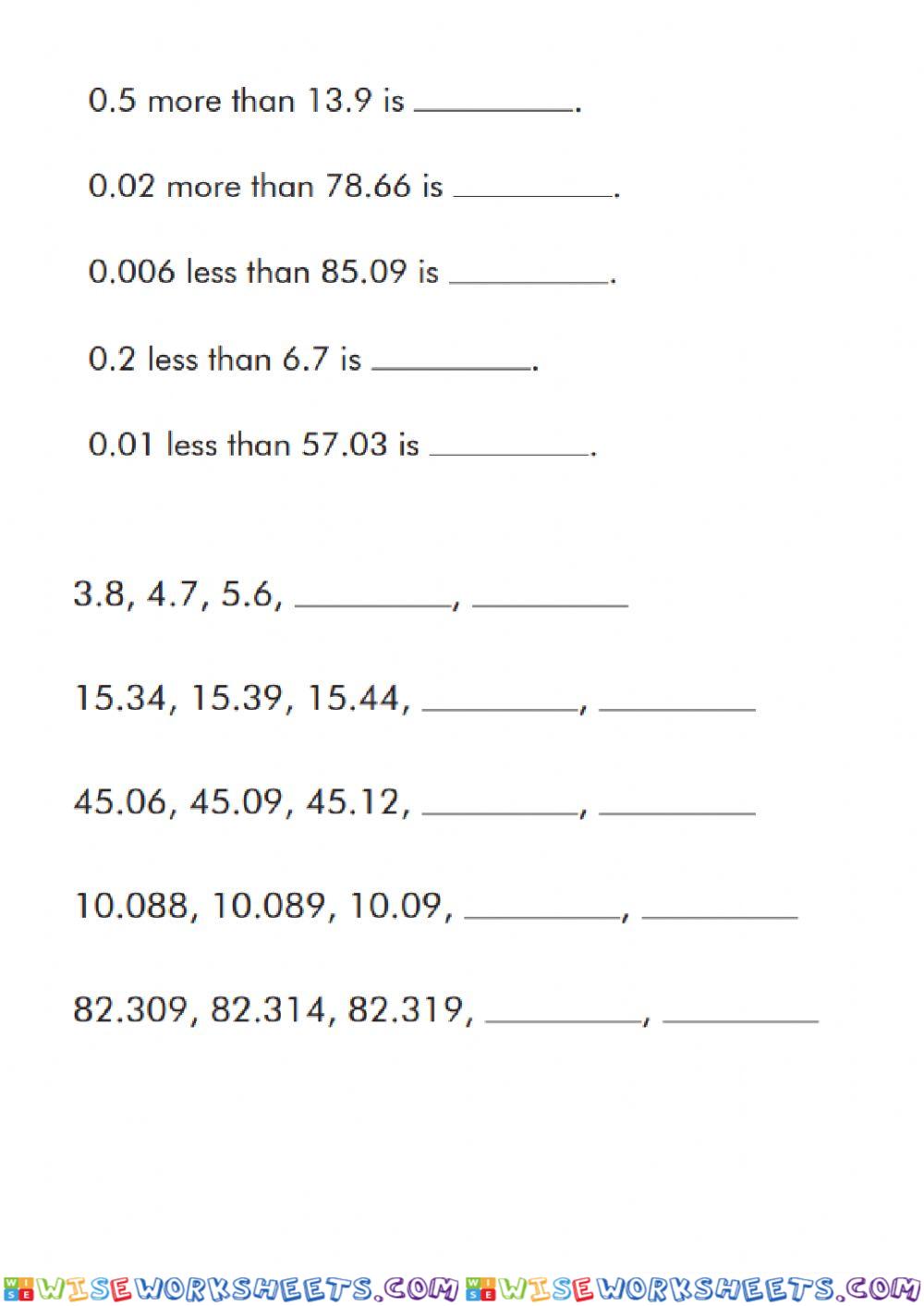 worksheet