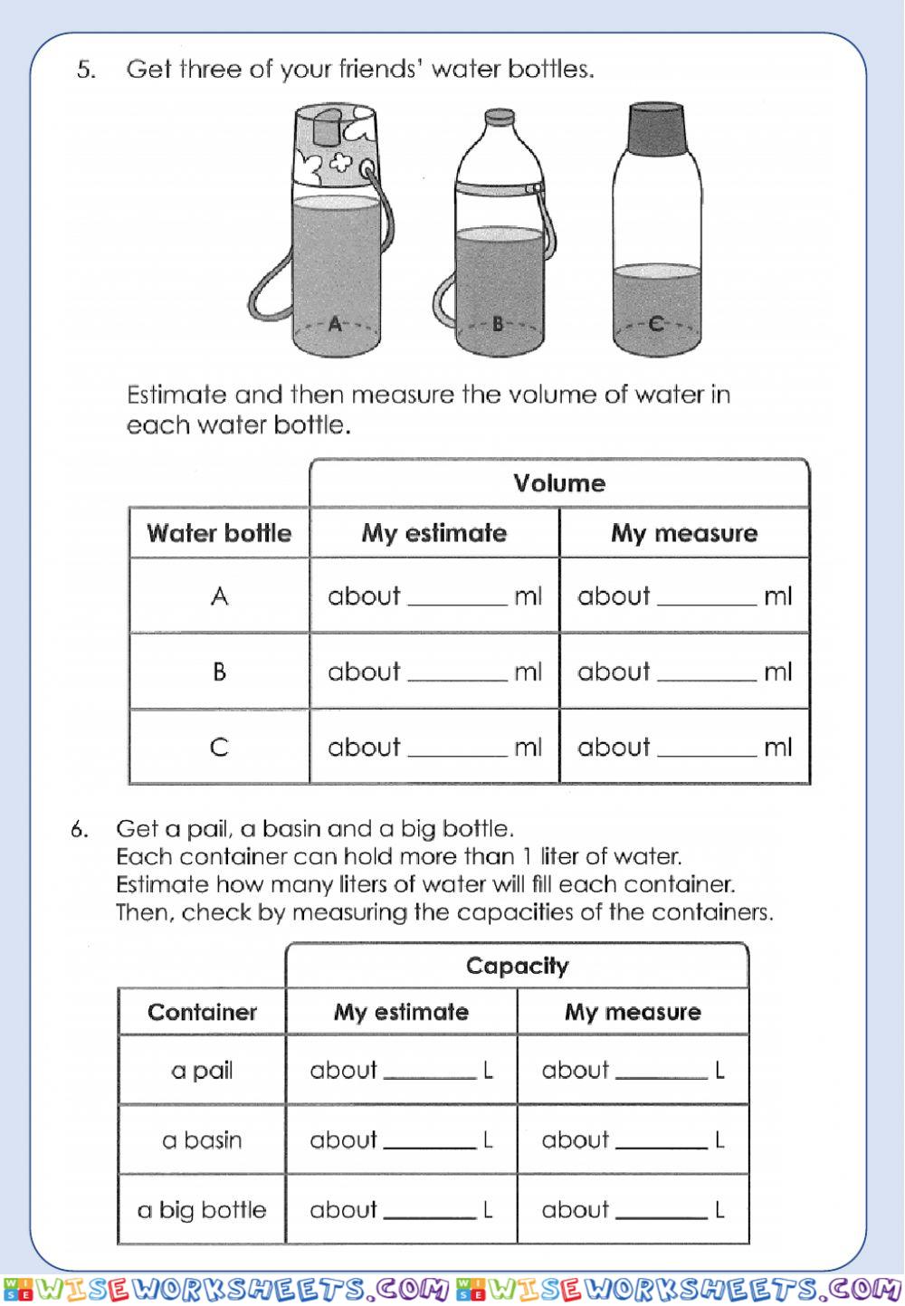 worksheet