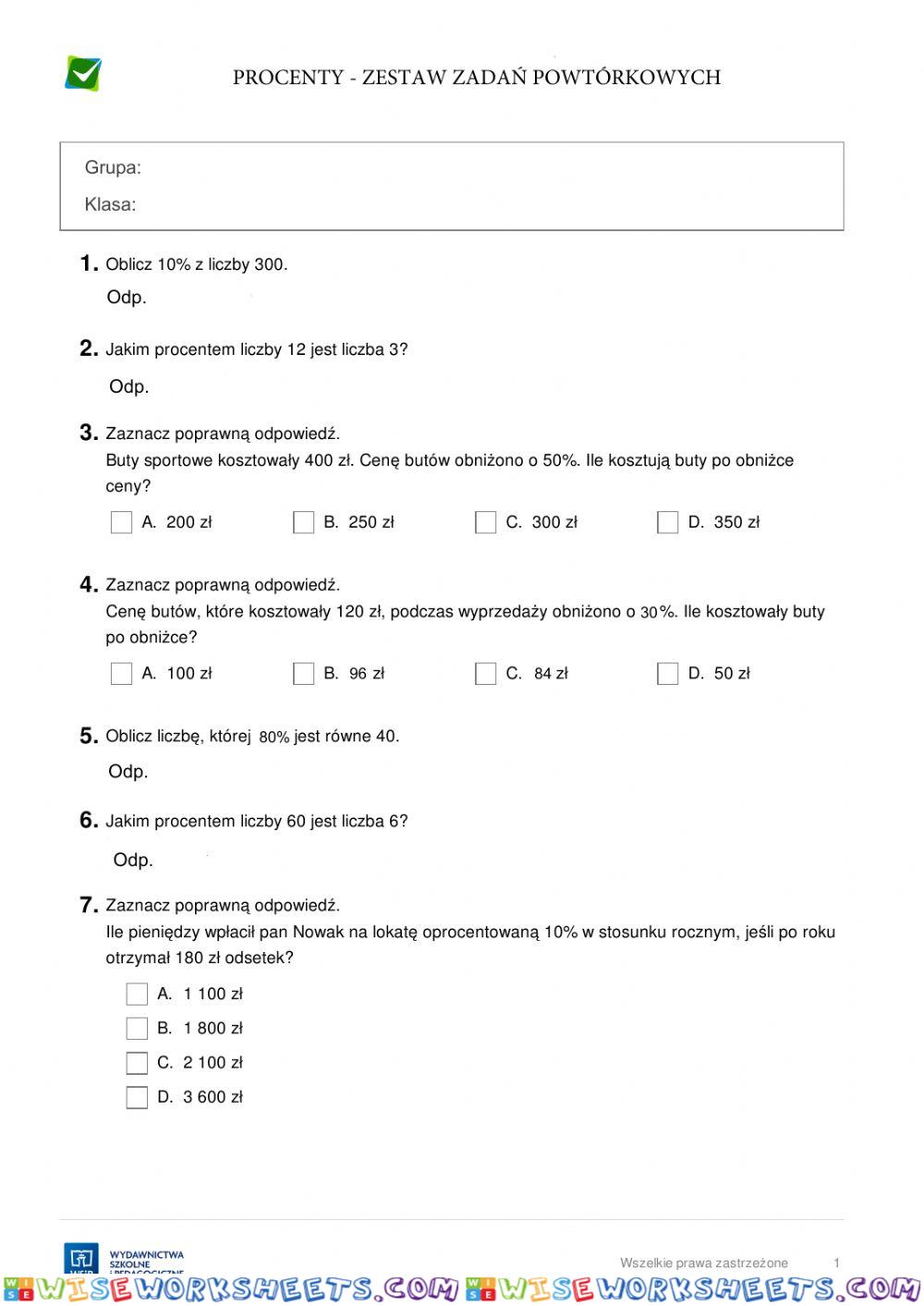 worksheet