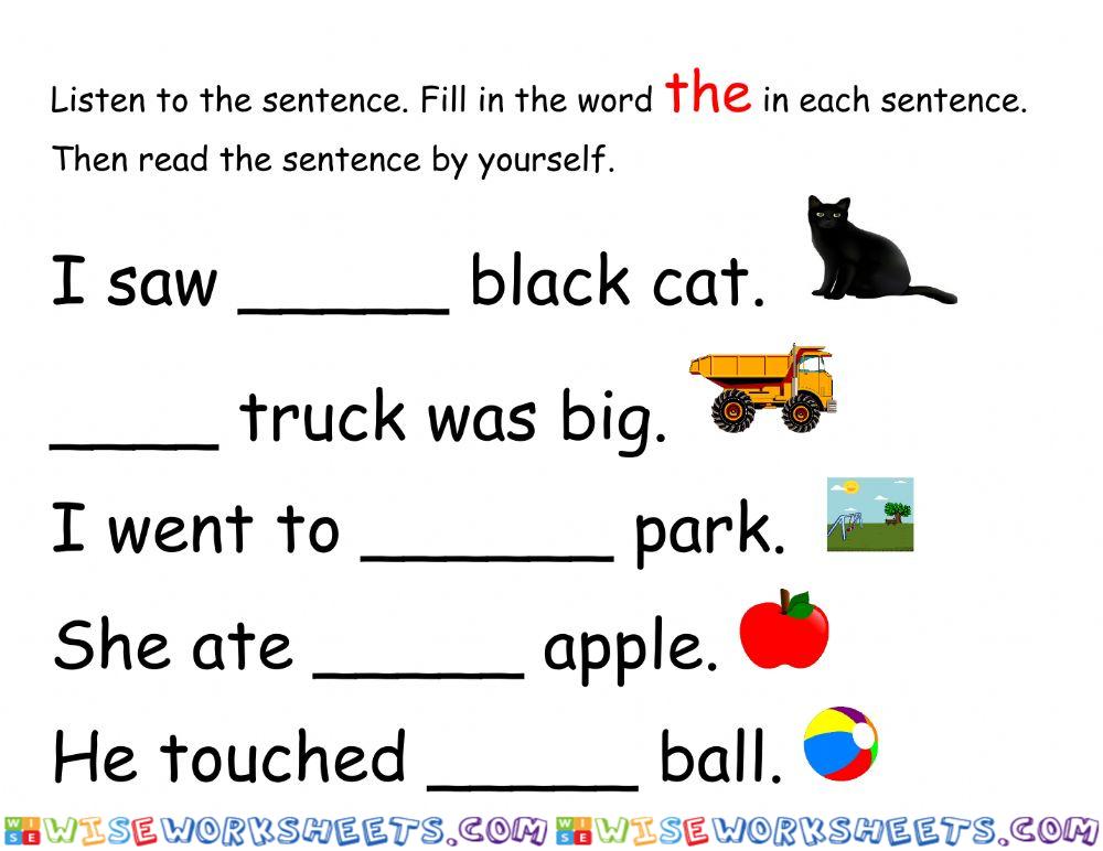 Sight Word: The