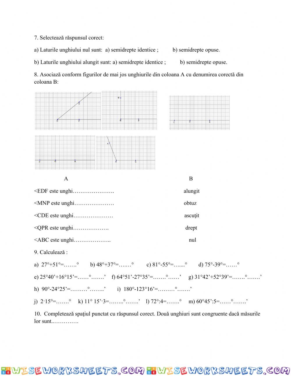 worksheet