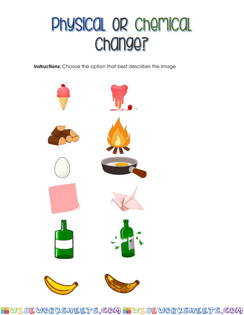 Change in matter