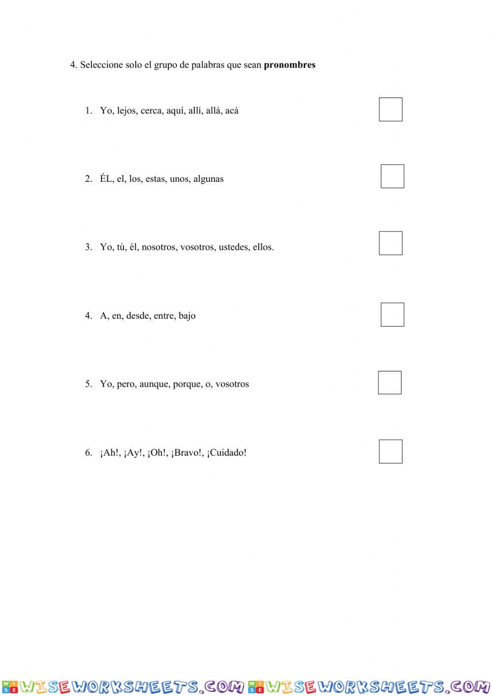 worksheet