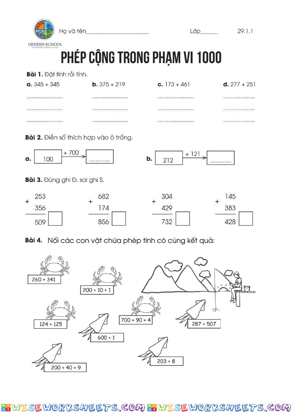 Tuần 29.1 - Toán tư duy