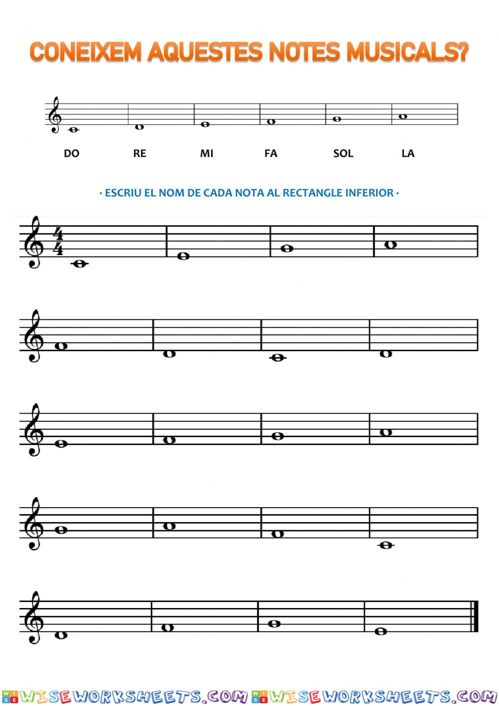 Notas musicales