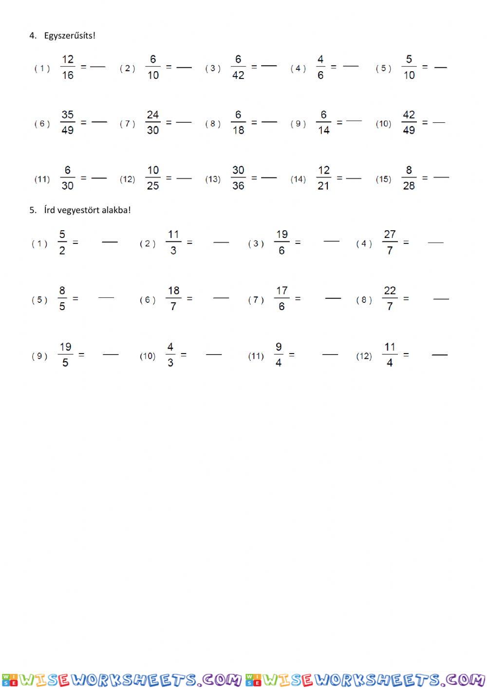 worksheet