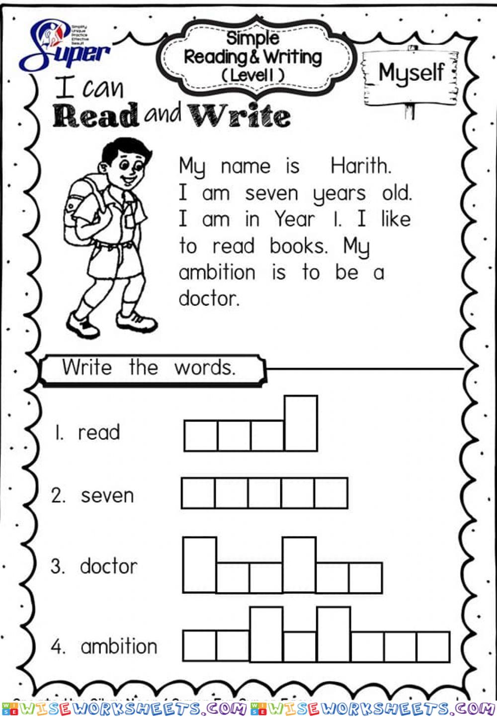 Reading Text Year 1